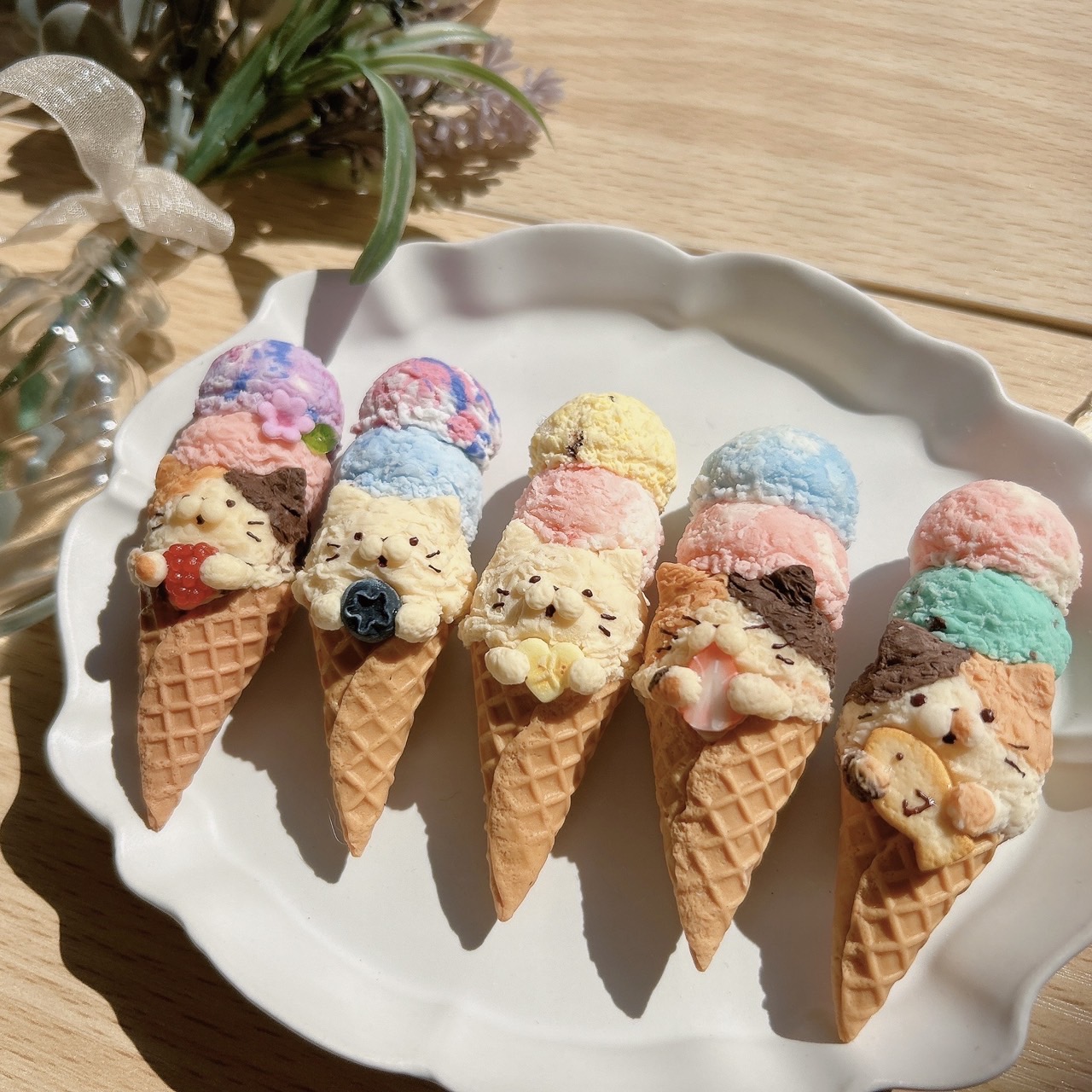 アイスクリームのフェイクスイーツ